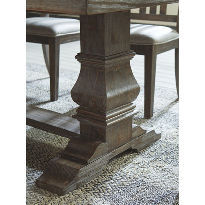 Wyndahl 9 Piece Dining Room - Rustic Brown - (PKG002294)