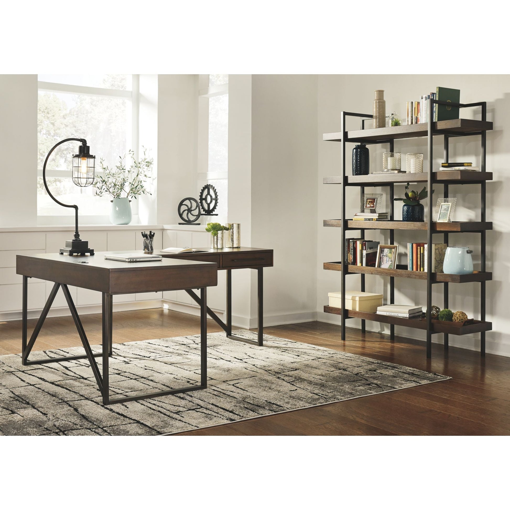 Starmore 2 Piece Home Office Package - Brown