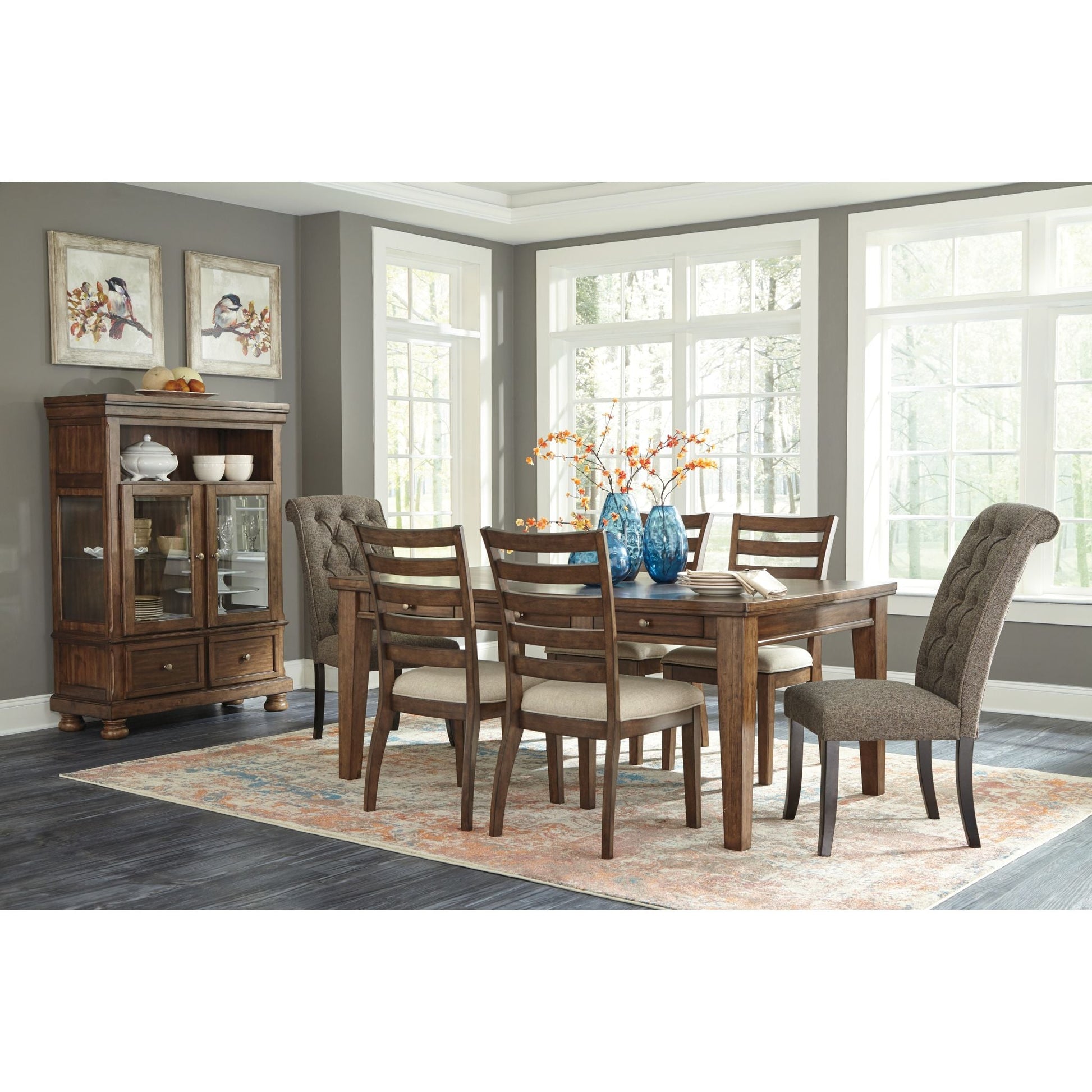 Tripton Side Chair - Graphite - (D530-02)