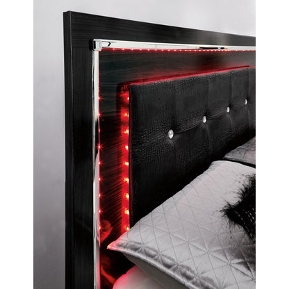 Kaydell 4 Piece Queen Bed with Storage - Black