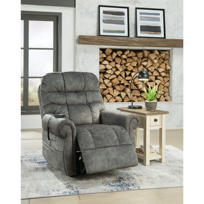 Mopton Power Lift Recliner - Steel