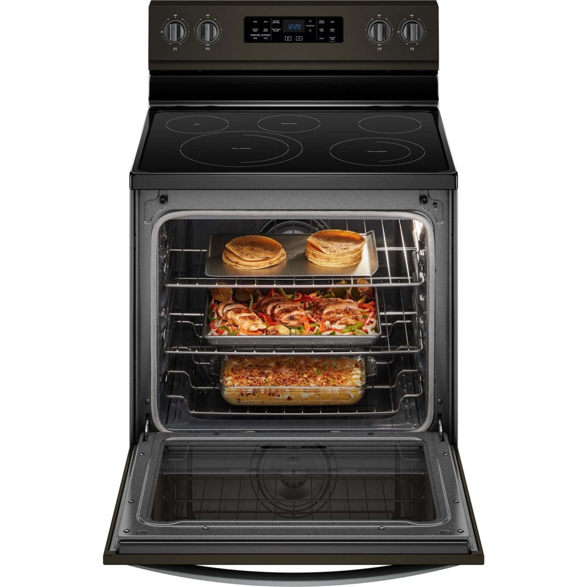 Whirlpool Convection Range (YWFE775H0HV) - Black Stainless