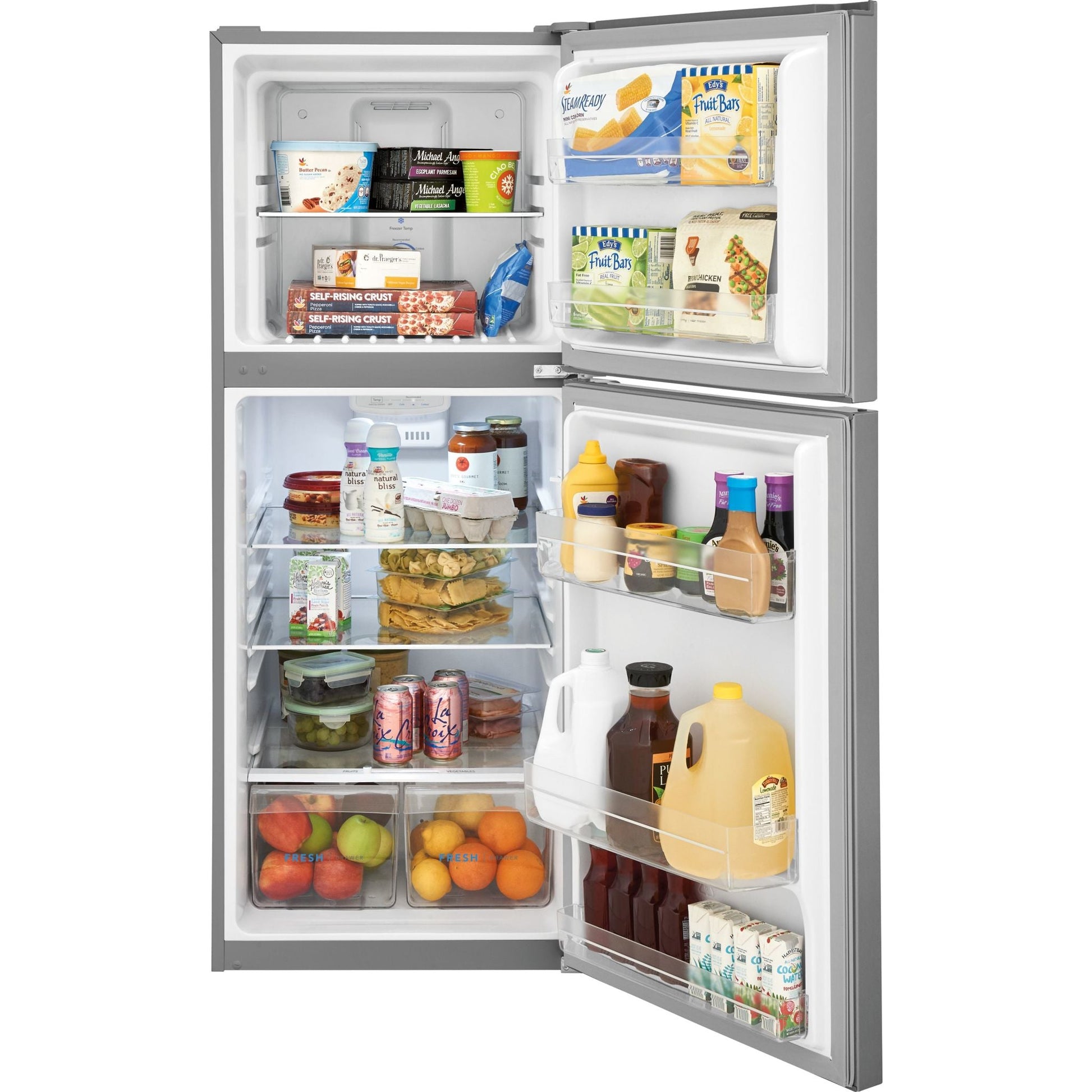 Frigidaire Top Mount Fridge (FFET1222UV) - Stainless Steel