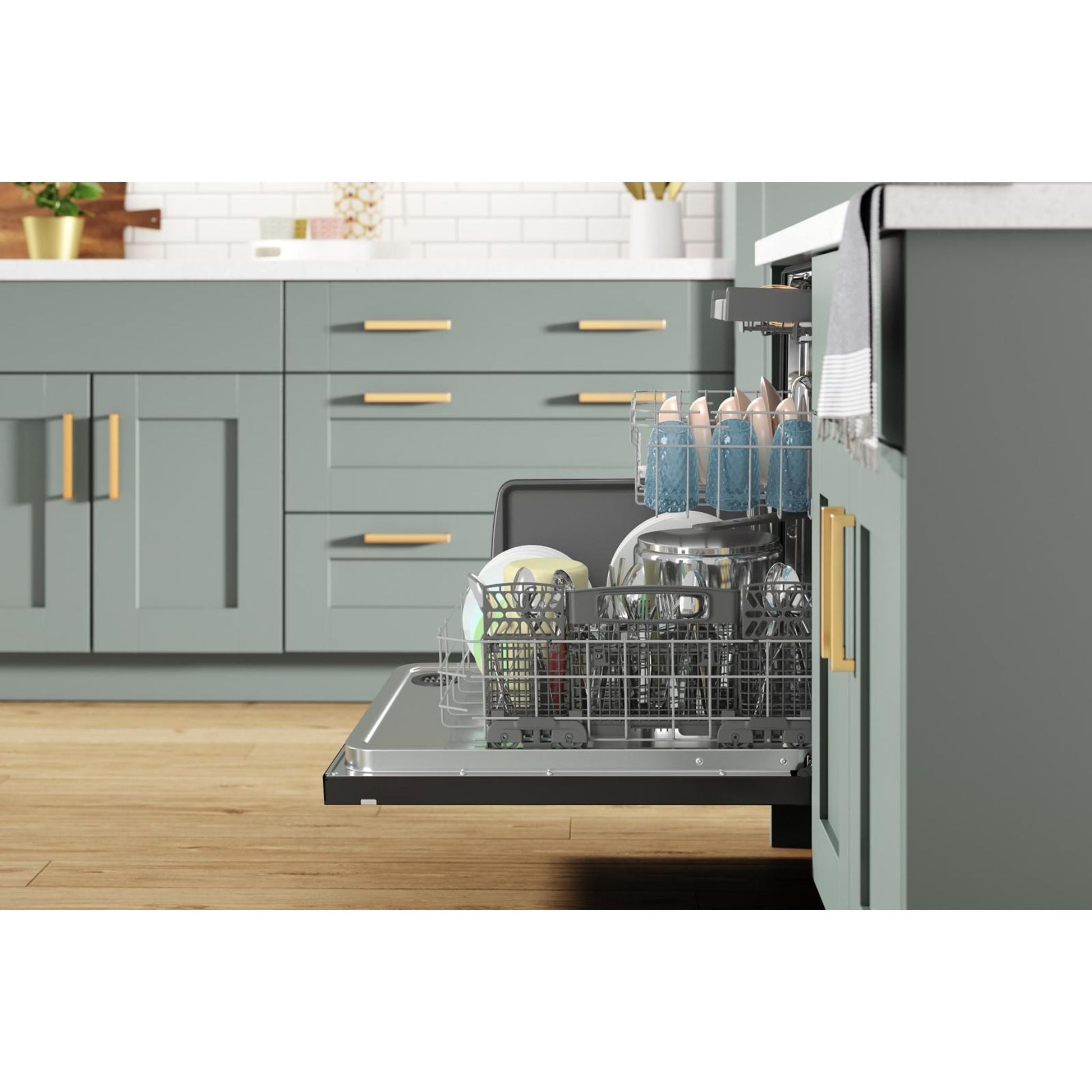 Whirlpool Dishwasher Stainless Steel Tub (WDTA50SAKV) - Black Stainless