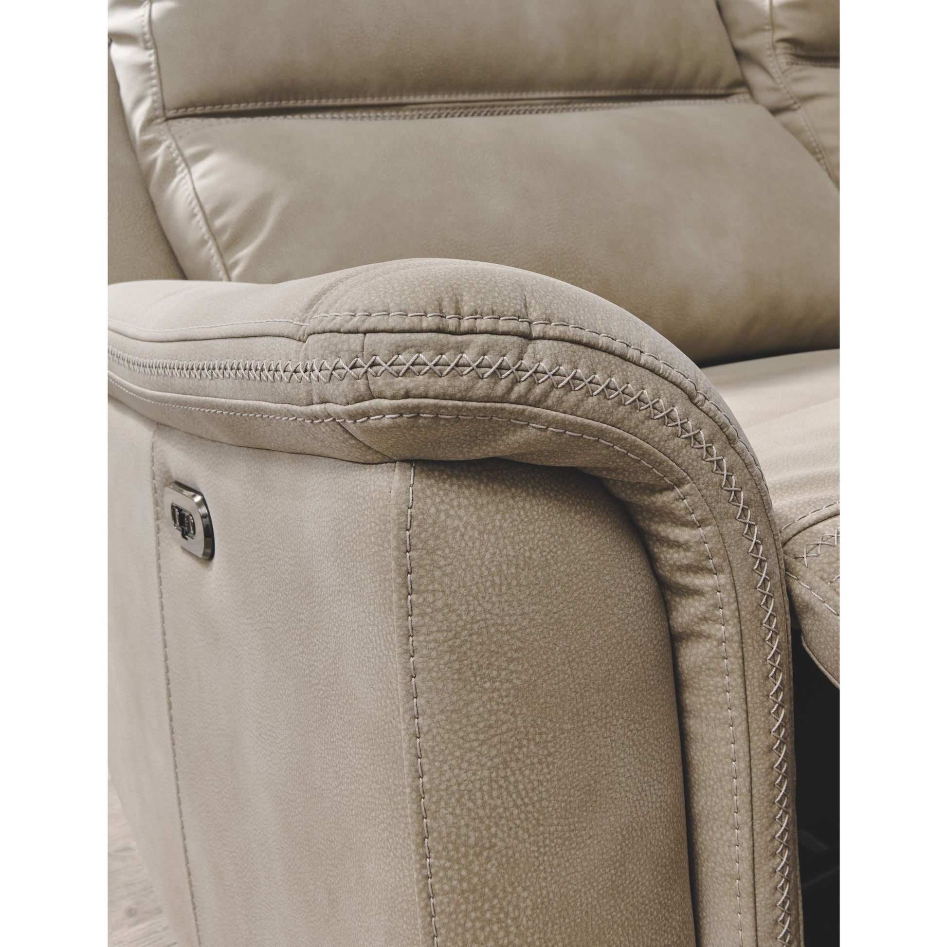 Next Power Reclining Sofa - Sand