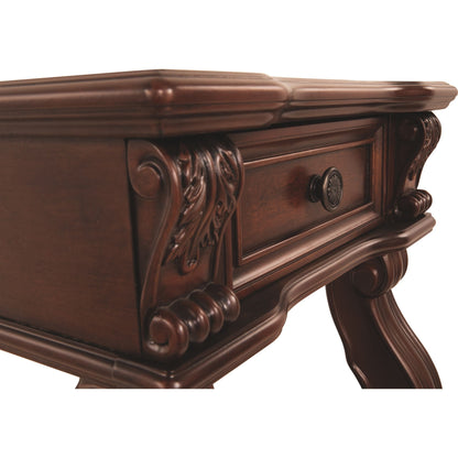 Alymere End Table - Rustic Brown