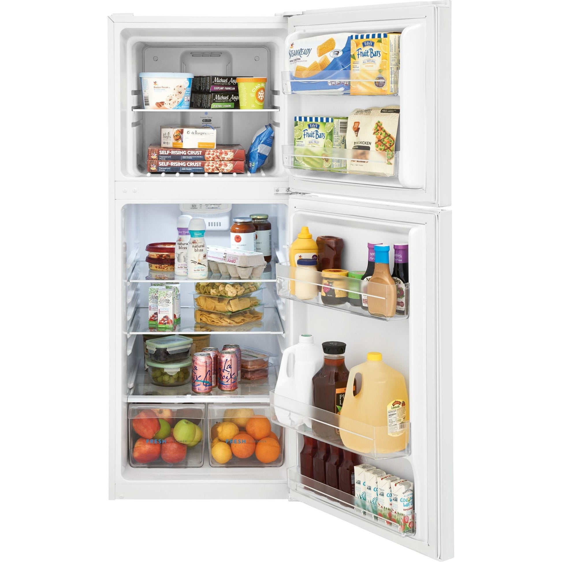 Frigidaire Top Mount Fridge (FFET1222UW) - White