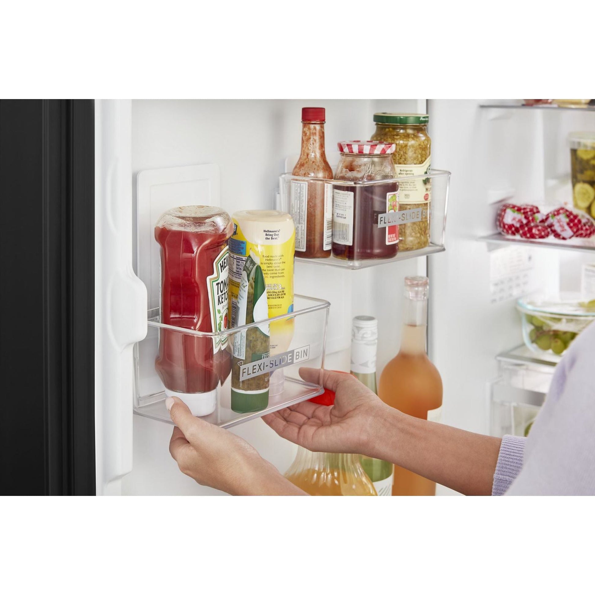 Whirlpool Bottom Mount Fridge (WRB533CZJB) - Black