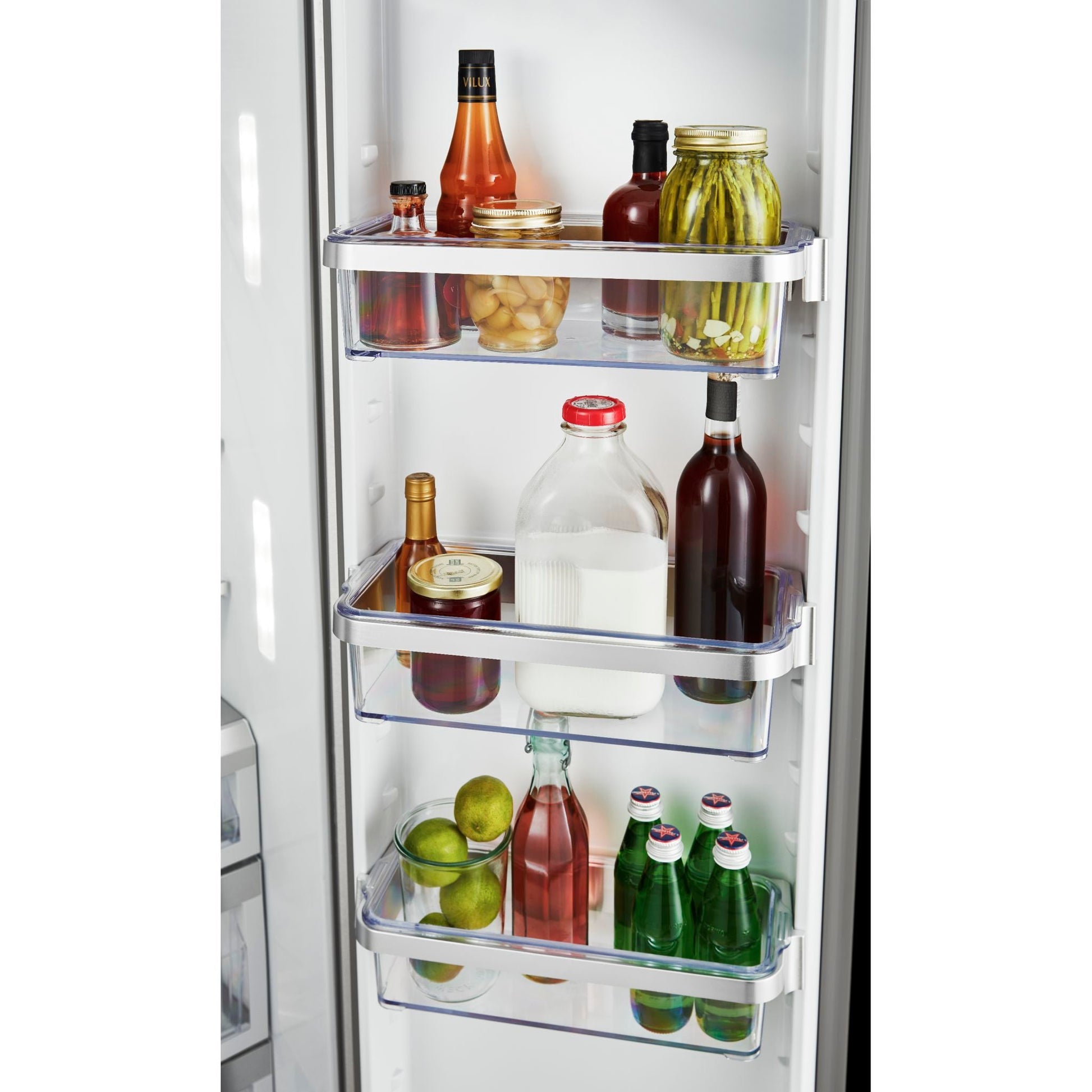 KitchenAid Side x Side Fridge (KRSF705HBS) - Black Stainless
