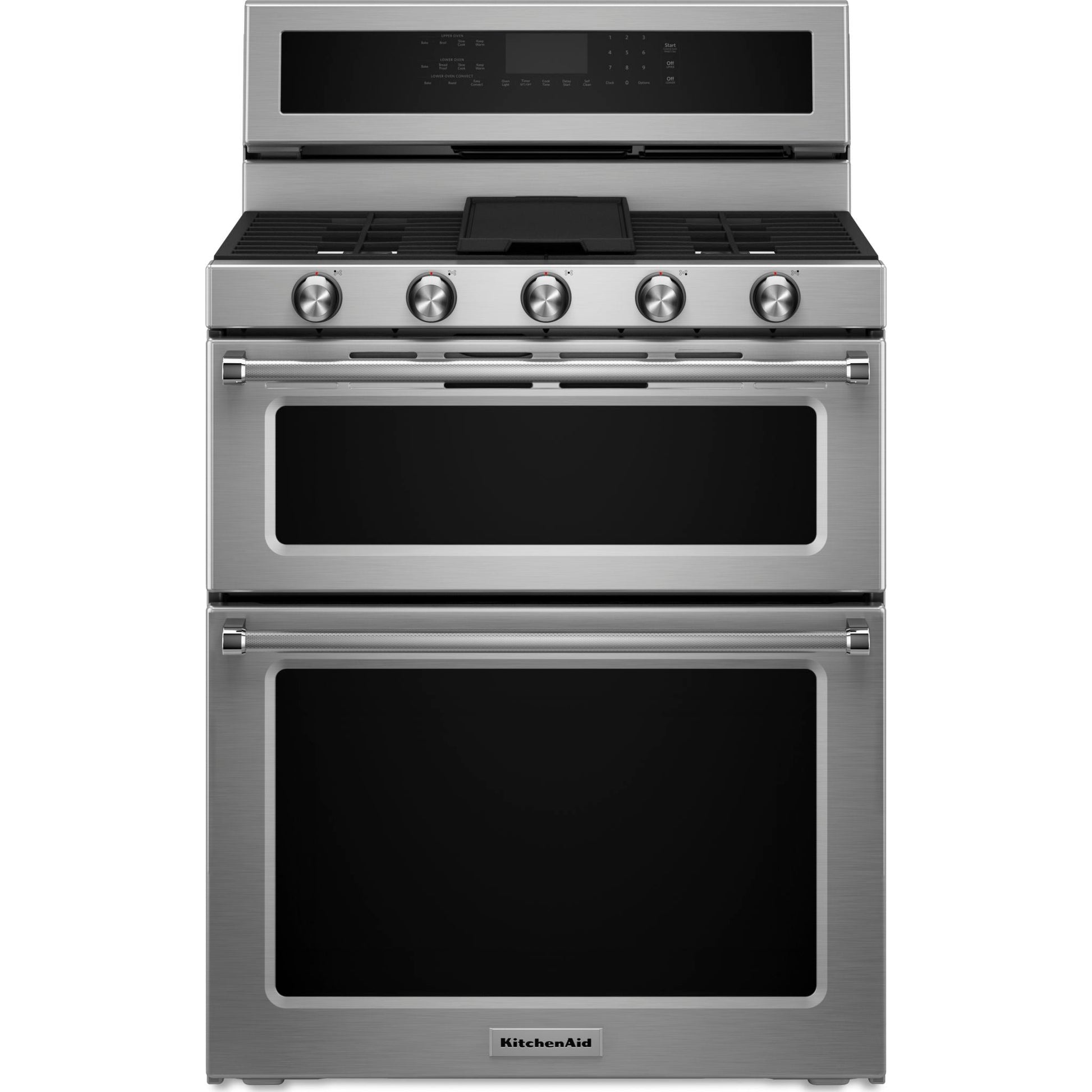 KitchenAid Double Oven Range (KFGD500ESS) - Stainless Steel