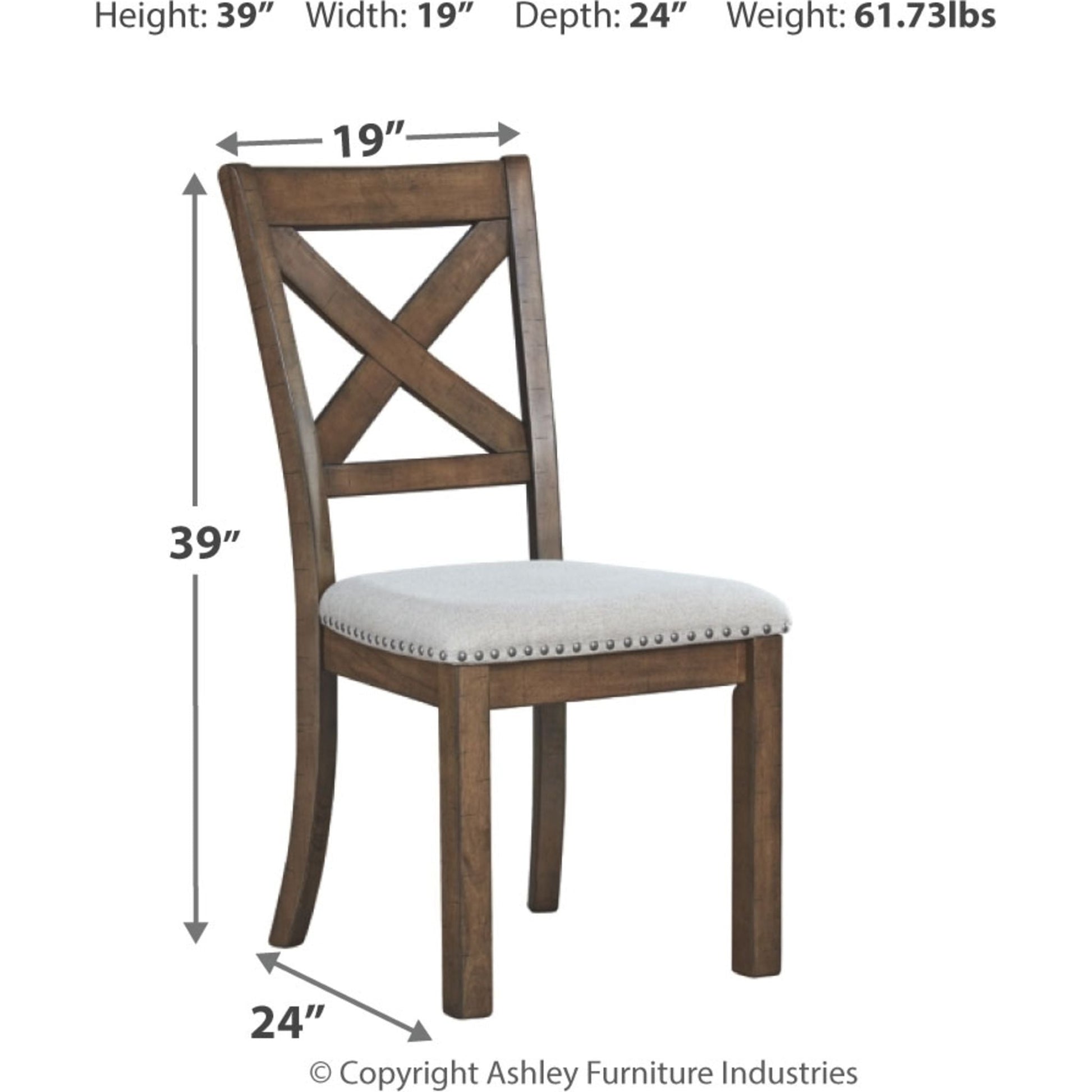 Moriville 6 Piece Dining Room - Grayish Brown - (PKG002107)