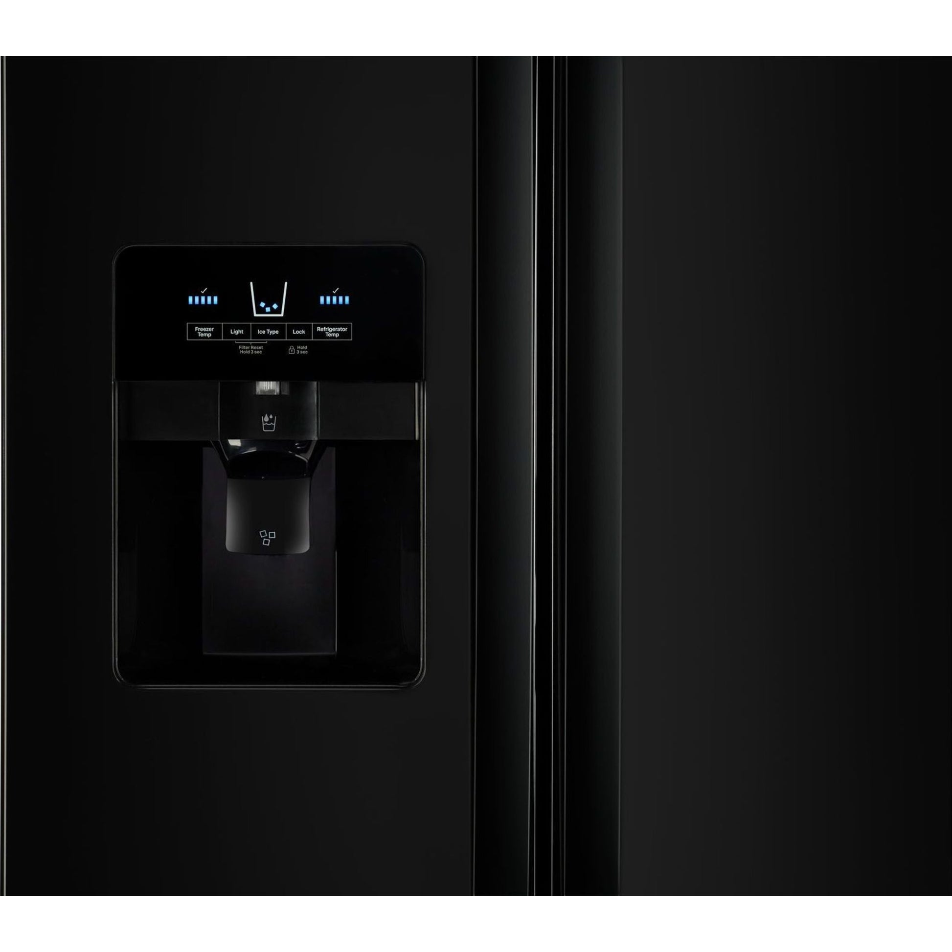 Whirlpool Side x Side Fridge (WRS325SDHB) - Black