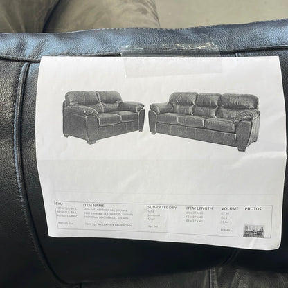 Gel leather sofa