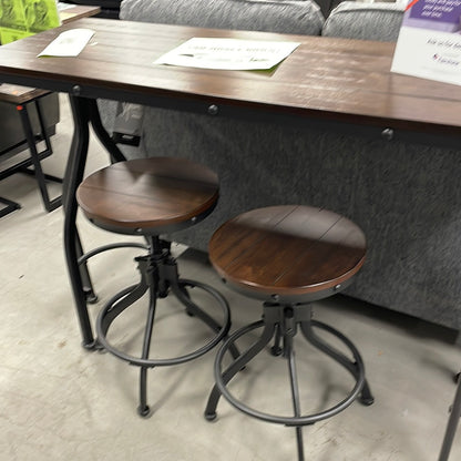 Ashley pub set . Adjustable stools
