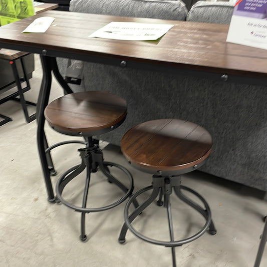 Ashley pub set . Adjustable stools